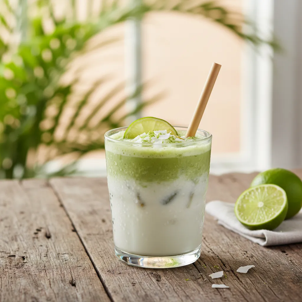 Coconut Lime Matcha Refresher
