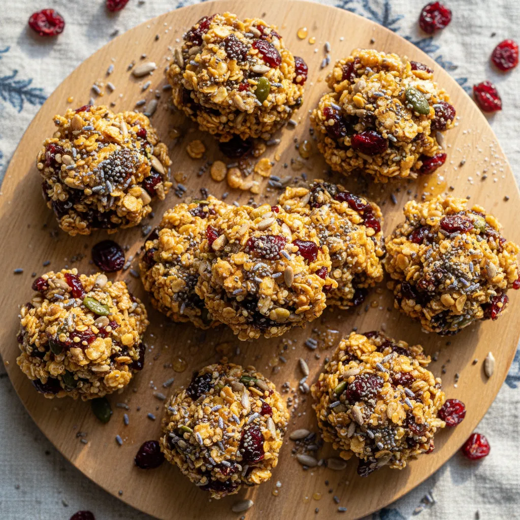 Cranberry-Lavender Quinoa Energy Clusters