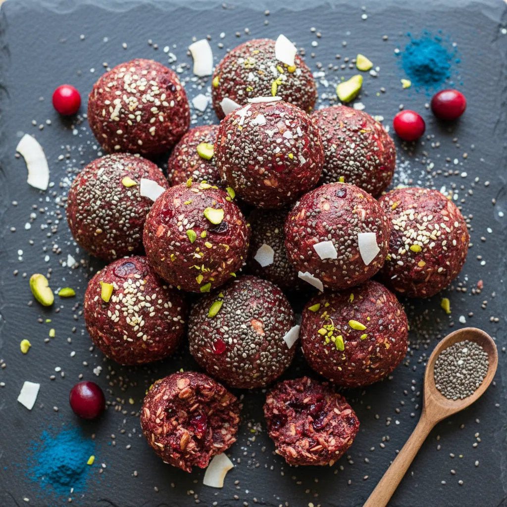 Cranberry Chia Bliss Bombs