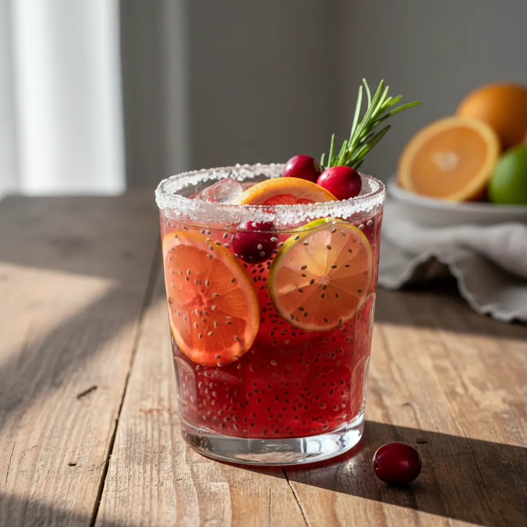 Cranberry Chia Citrus Mocktail