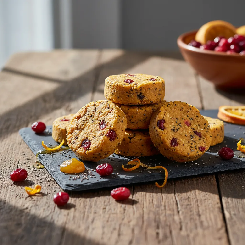 Cranberry Chia Orange Bliss Bites