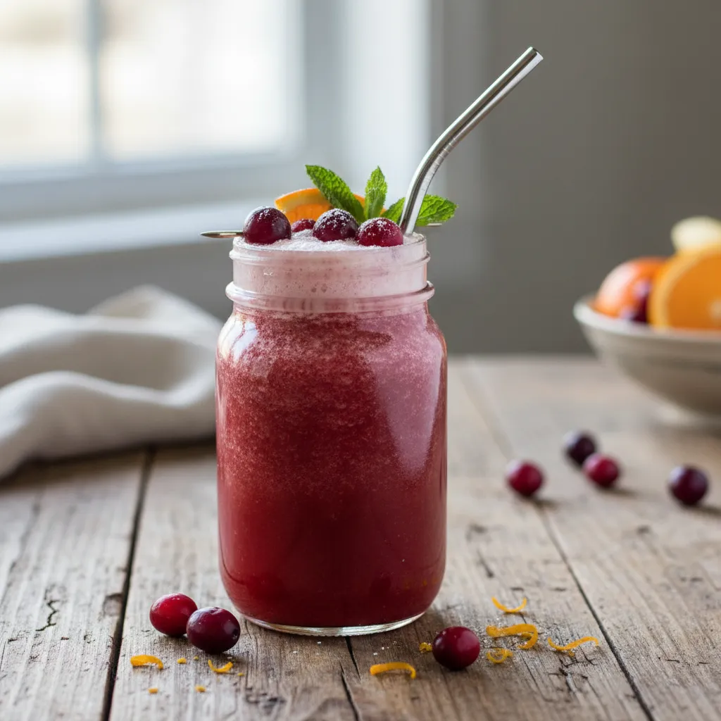Cranberry Citrus Sparkler Smoothie