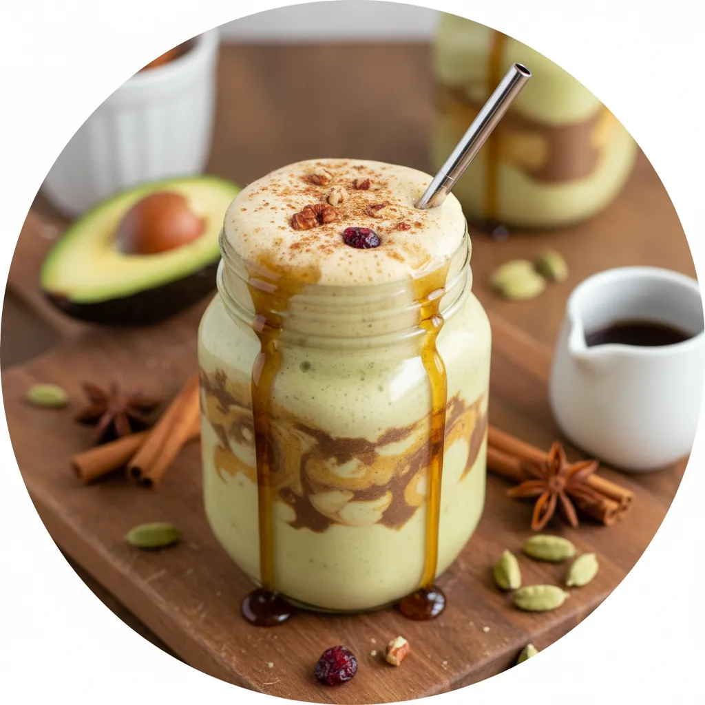 Creamy Maple Avocado Chai Smoothie