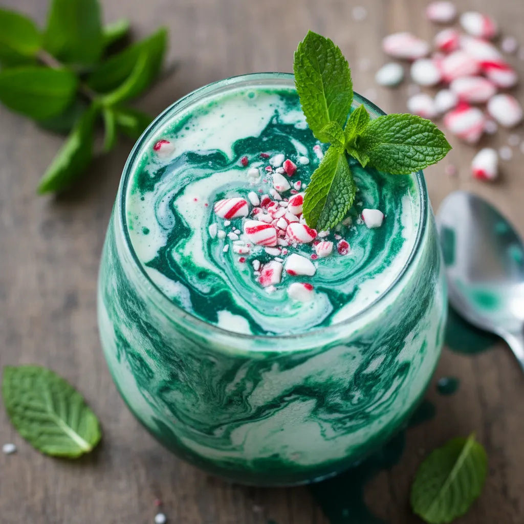 Creamy Spirulina Peppermint Infusion