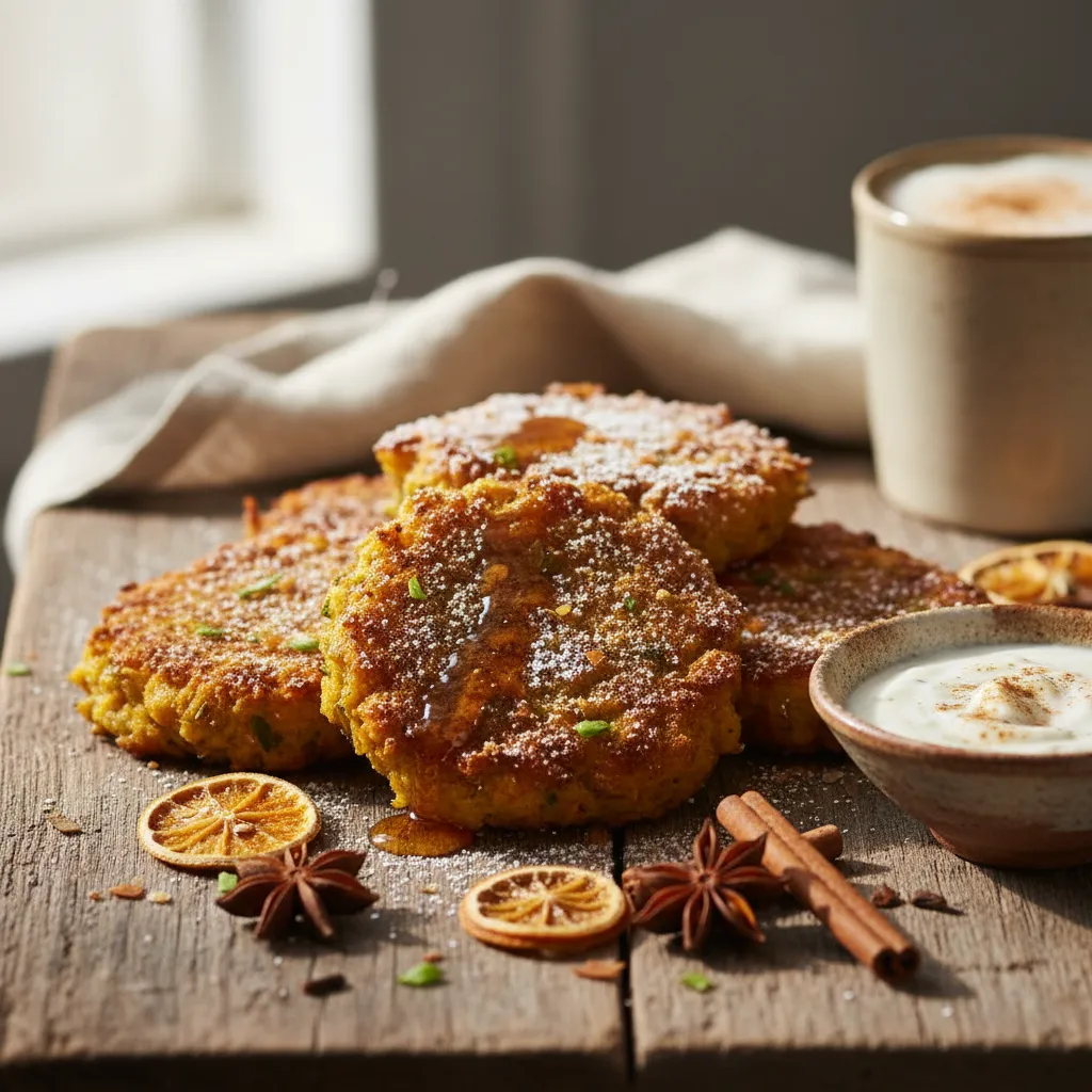 Crispy Chickpea and Pumpkin Spice Fritters