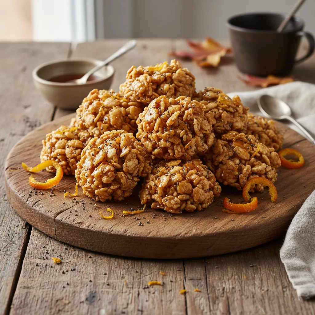 Crispy Maple Orange Chia Energy Bites