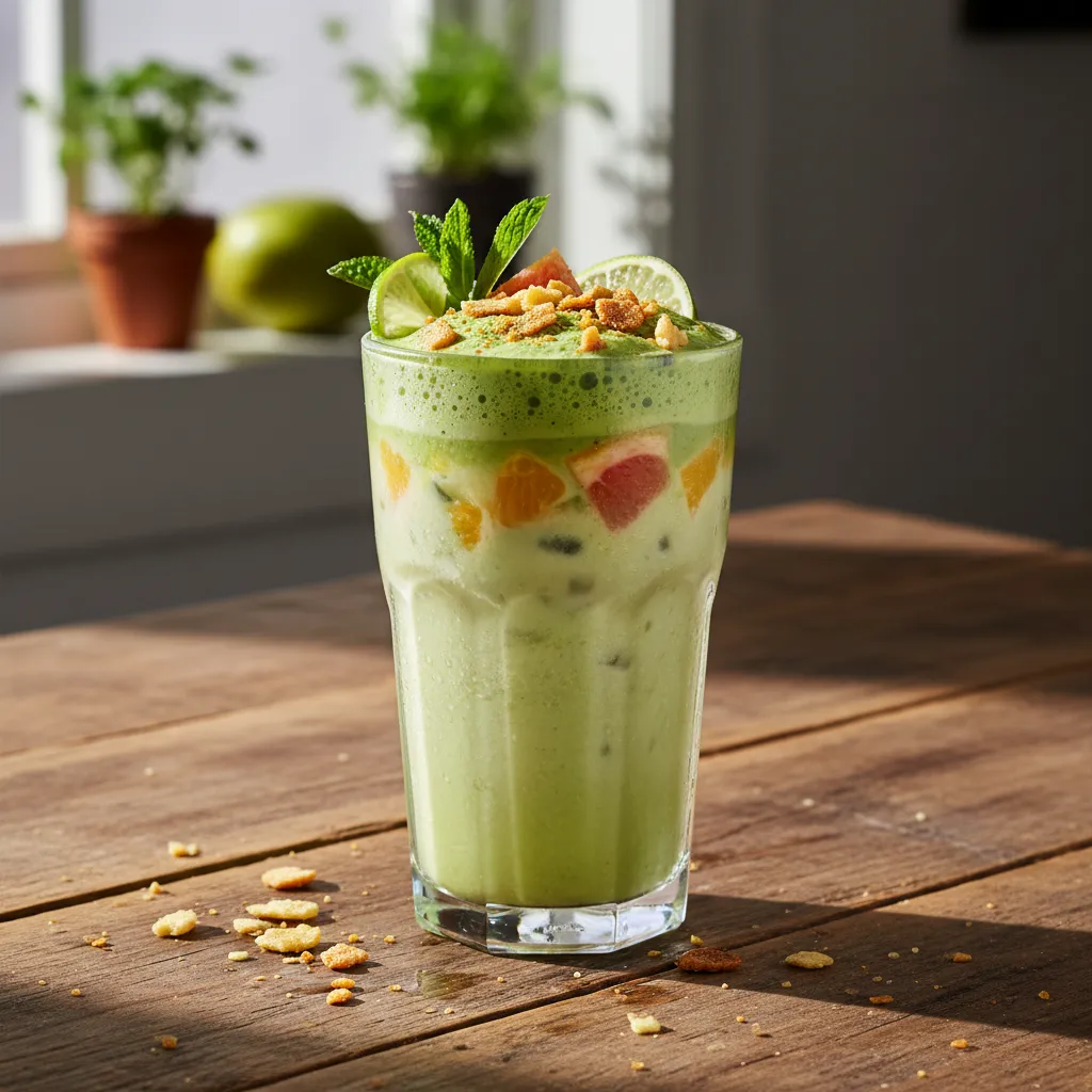 Crispy Matcha Avocado Citrus Refresh