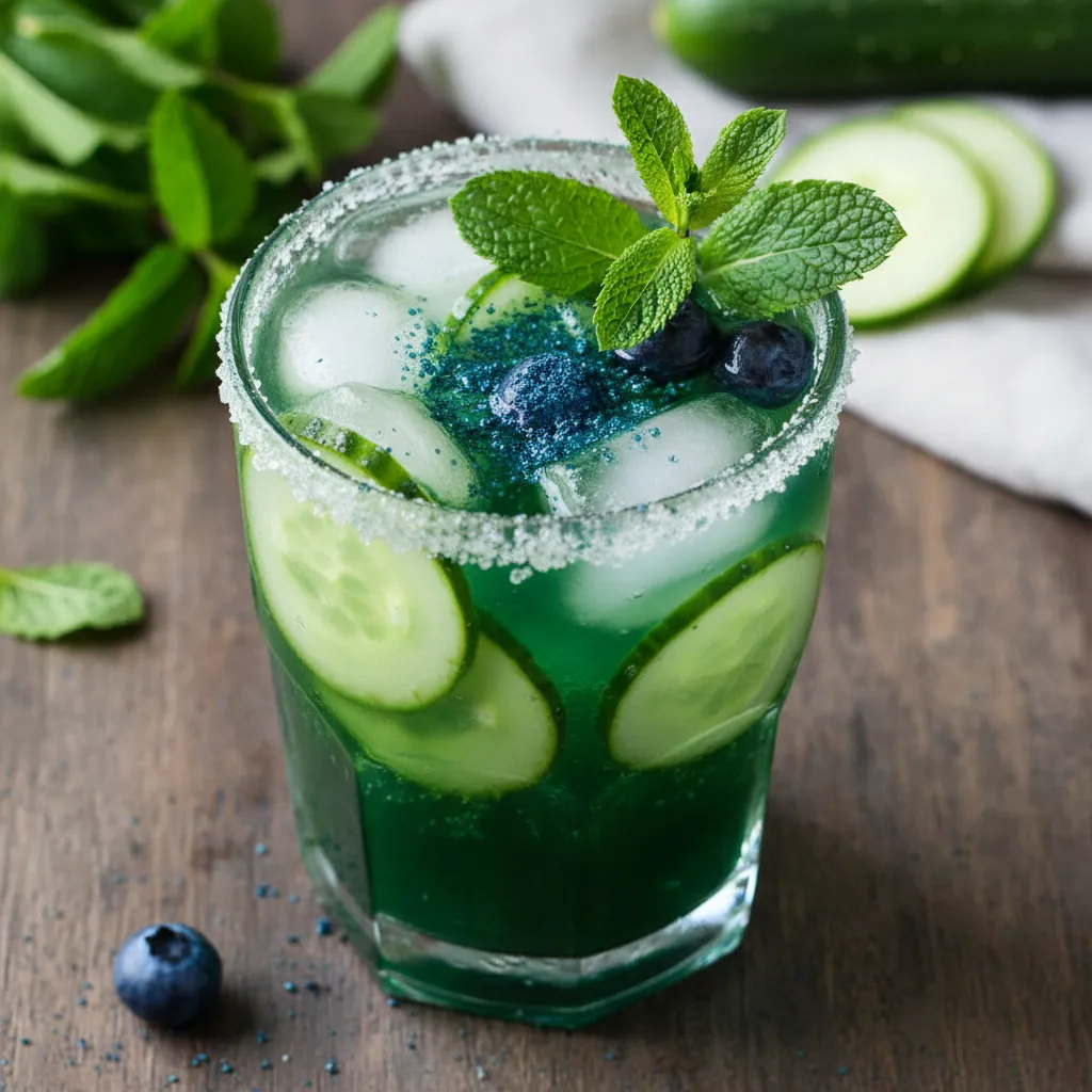 Cucumber Mint Spirulina Breeze