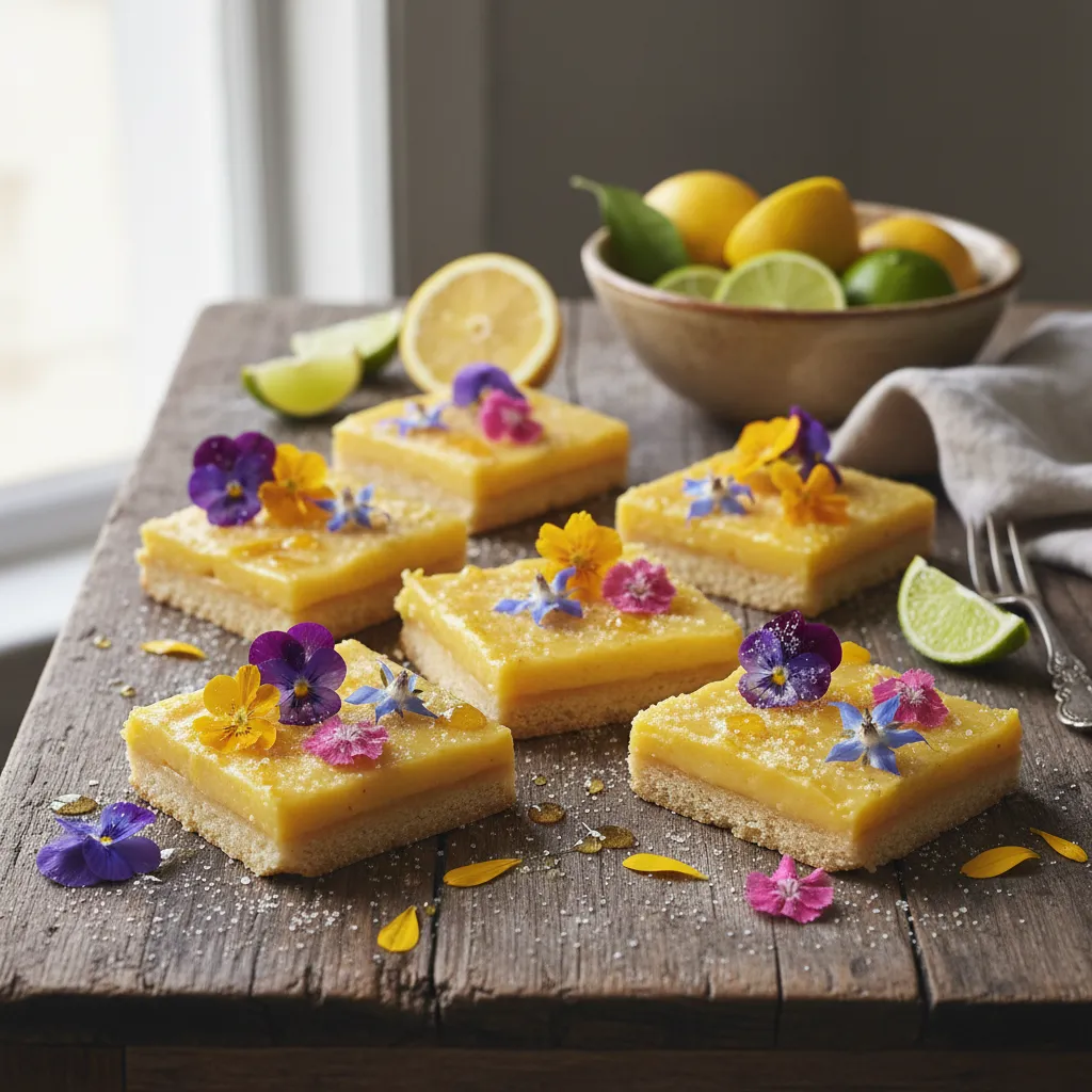 Edible Flower Citrus Bliss Bars