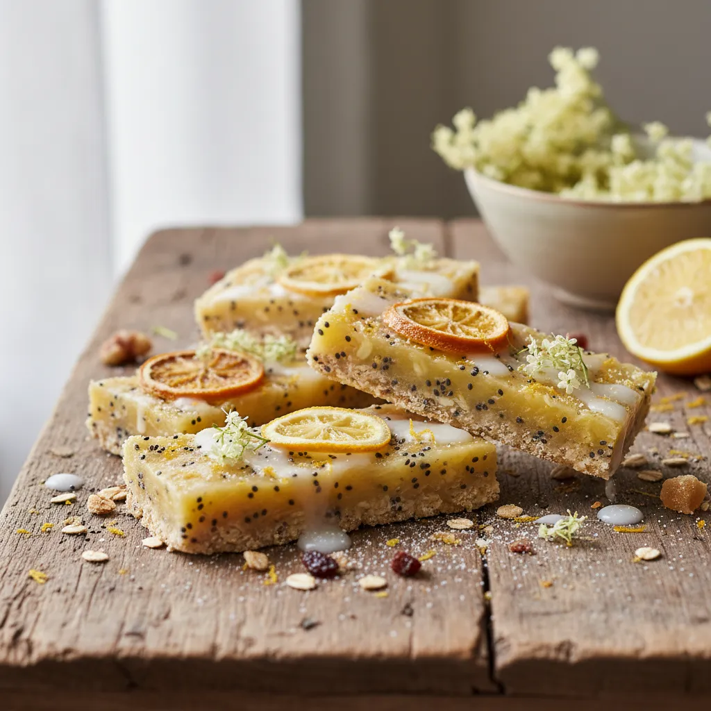 Elderflower Citrus Chia Bliss Bars