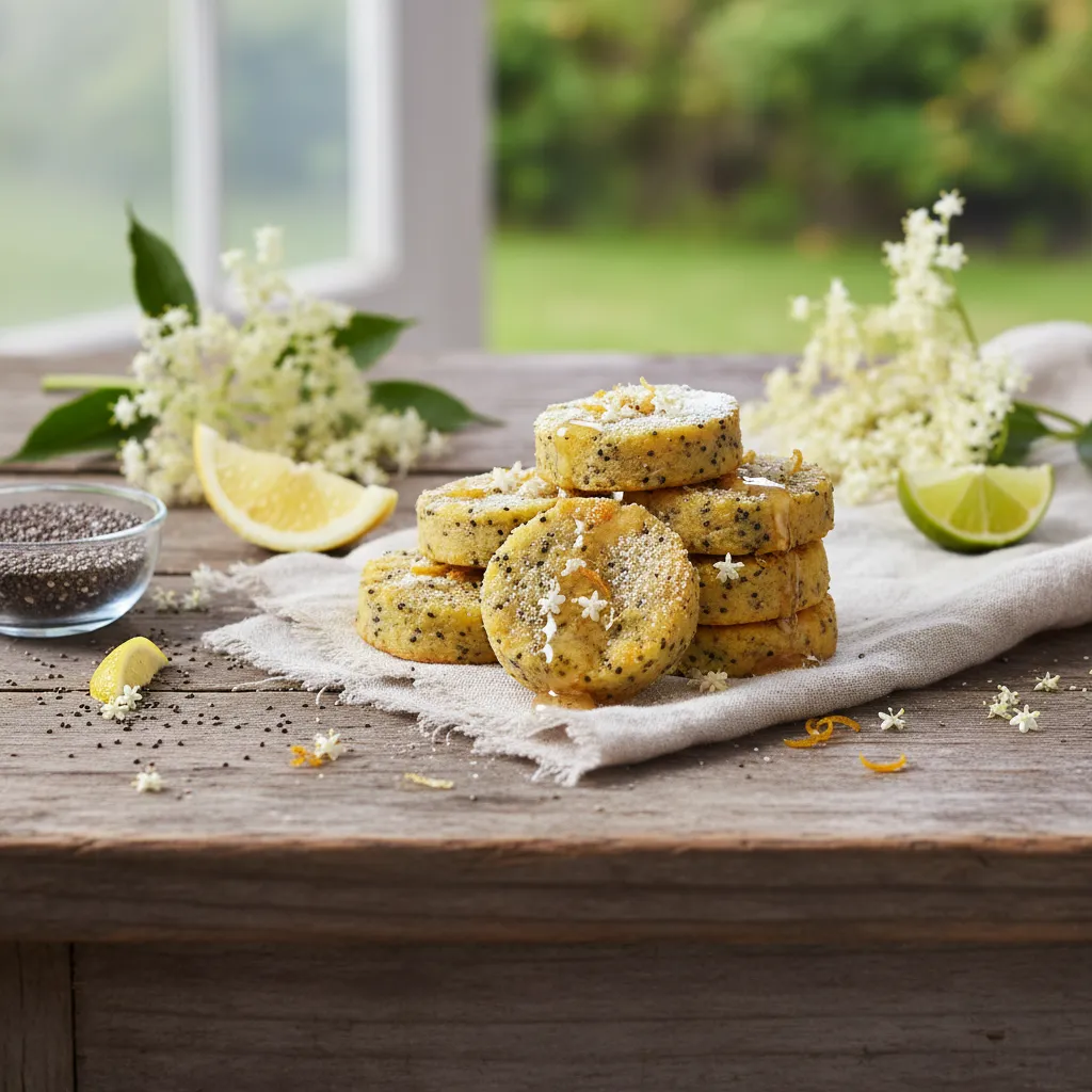 Elderflower Citrus Chia Bliss Bites