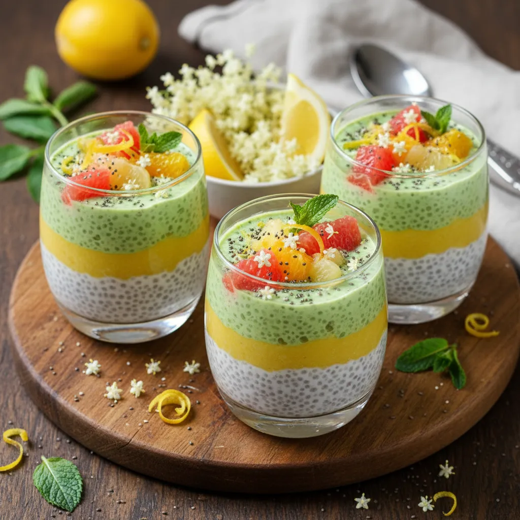 Elderflower Citrus Chia Dream Cups