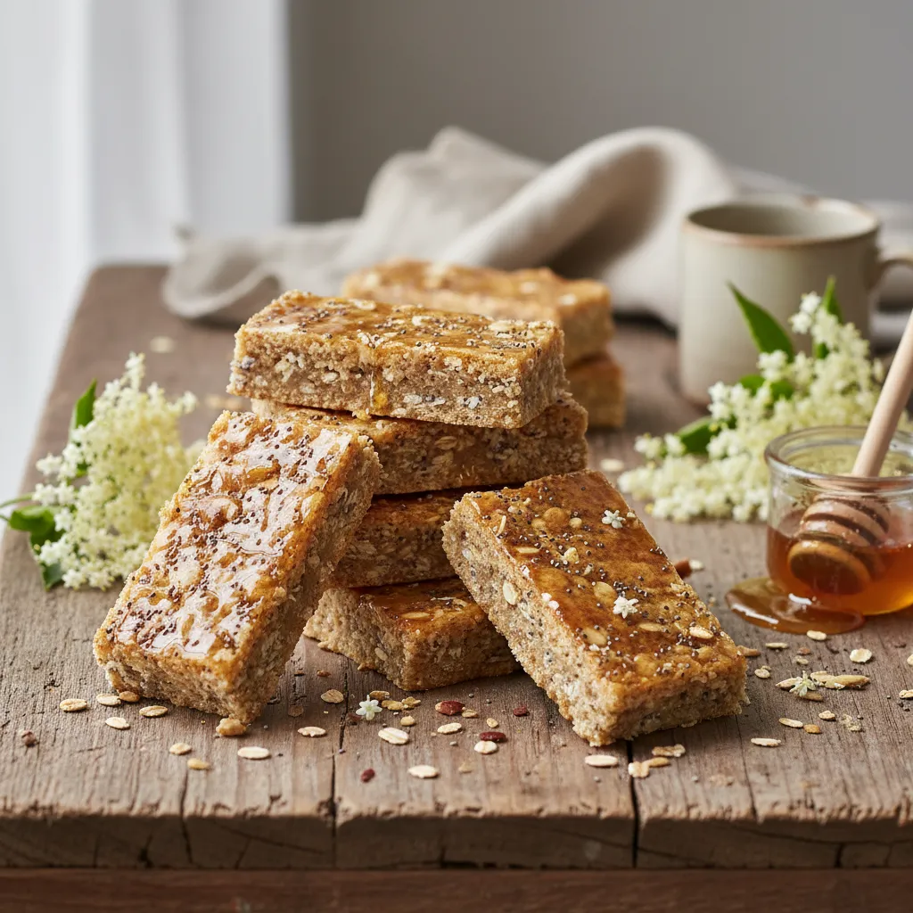 Elderflower & Honey Chia Delight Bars