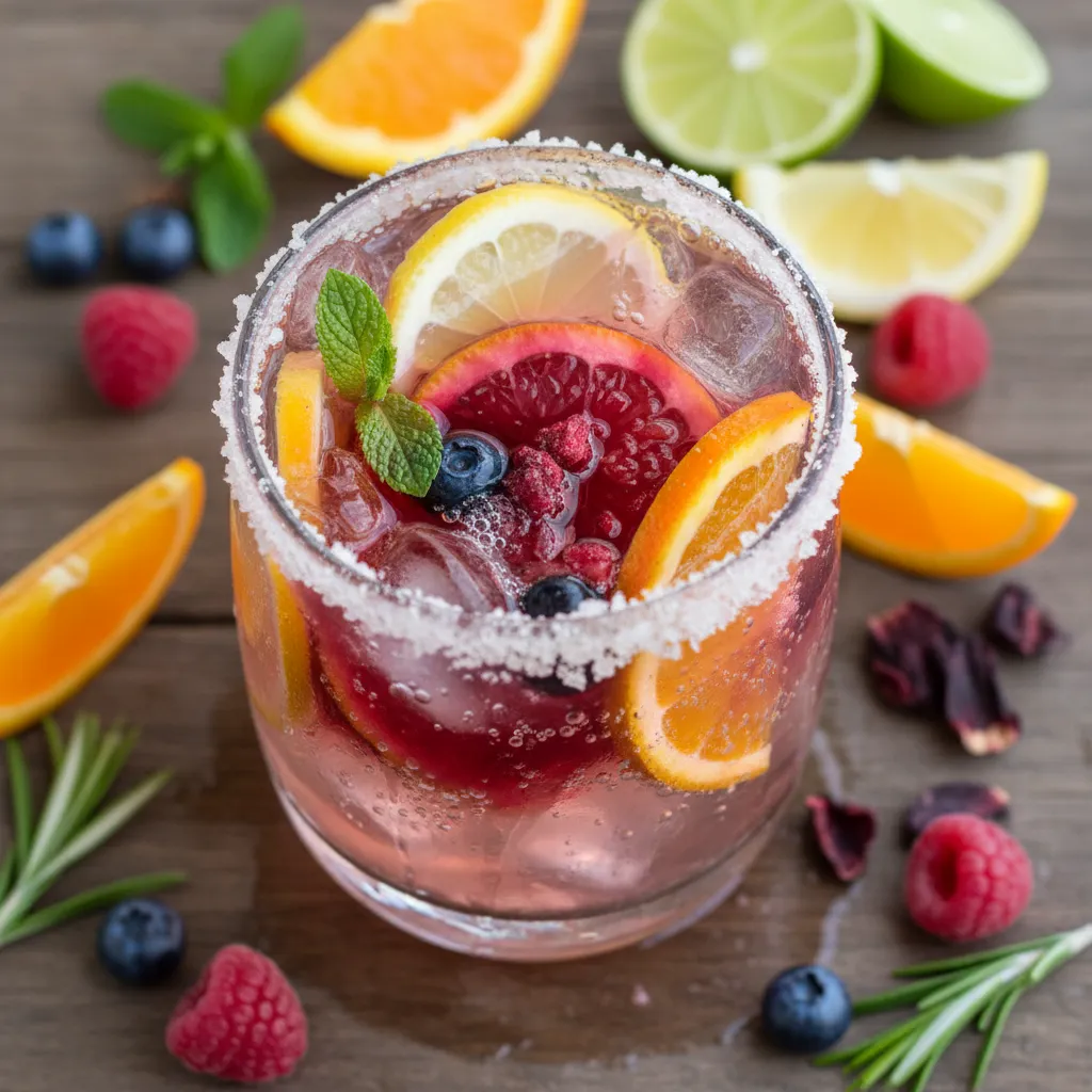 Frosty Hibiscus Berry Citrus Fizz