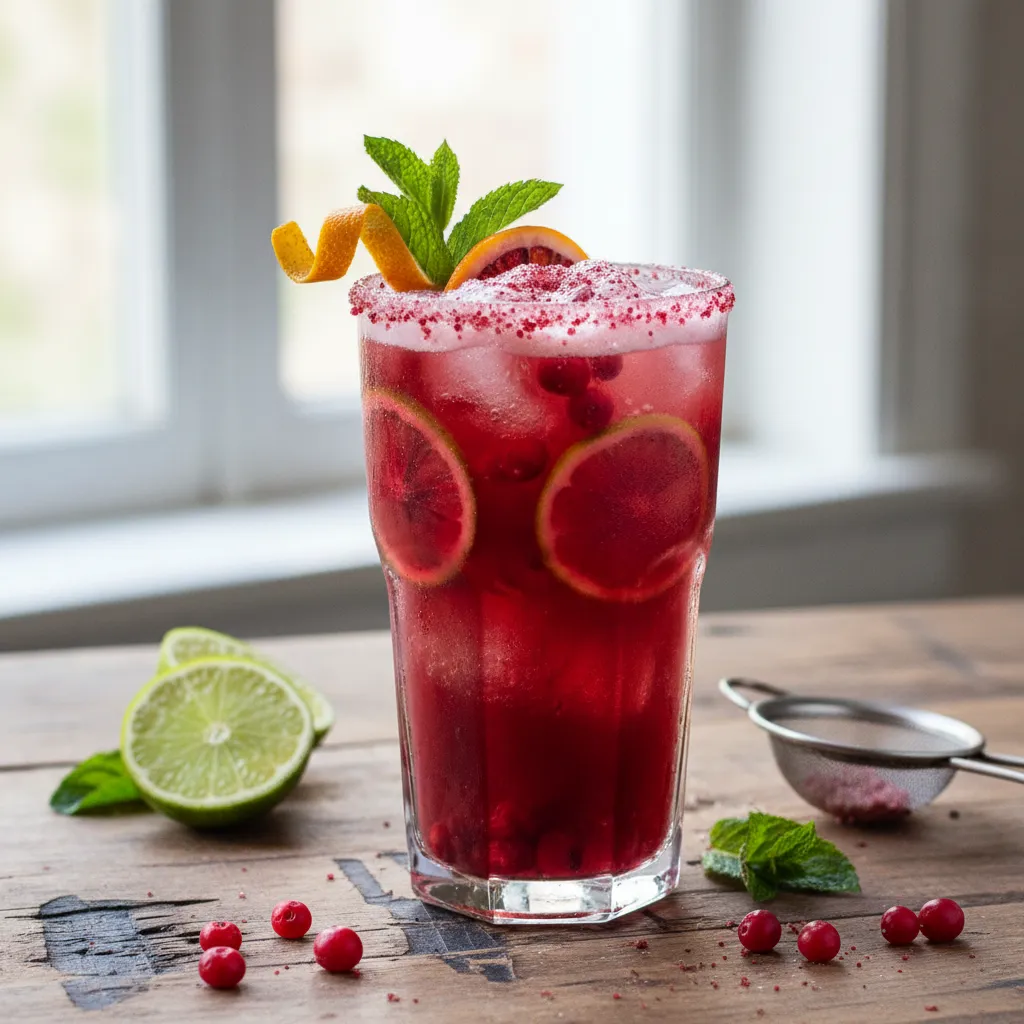 Frosty Hibiscus Berry Citrus Fizz