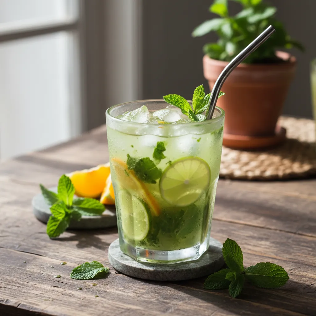 Frosty Matcha Mint Citrus Refresher
