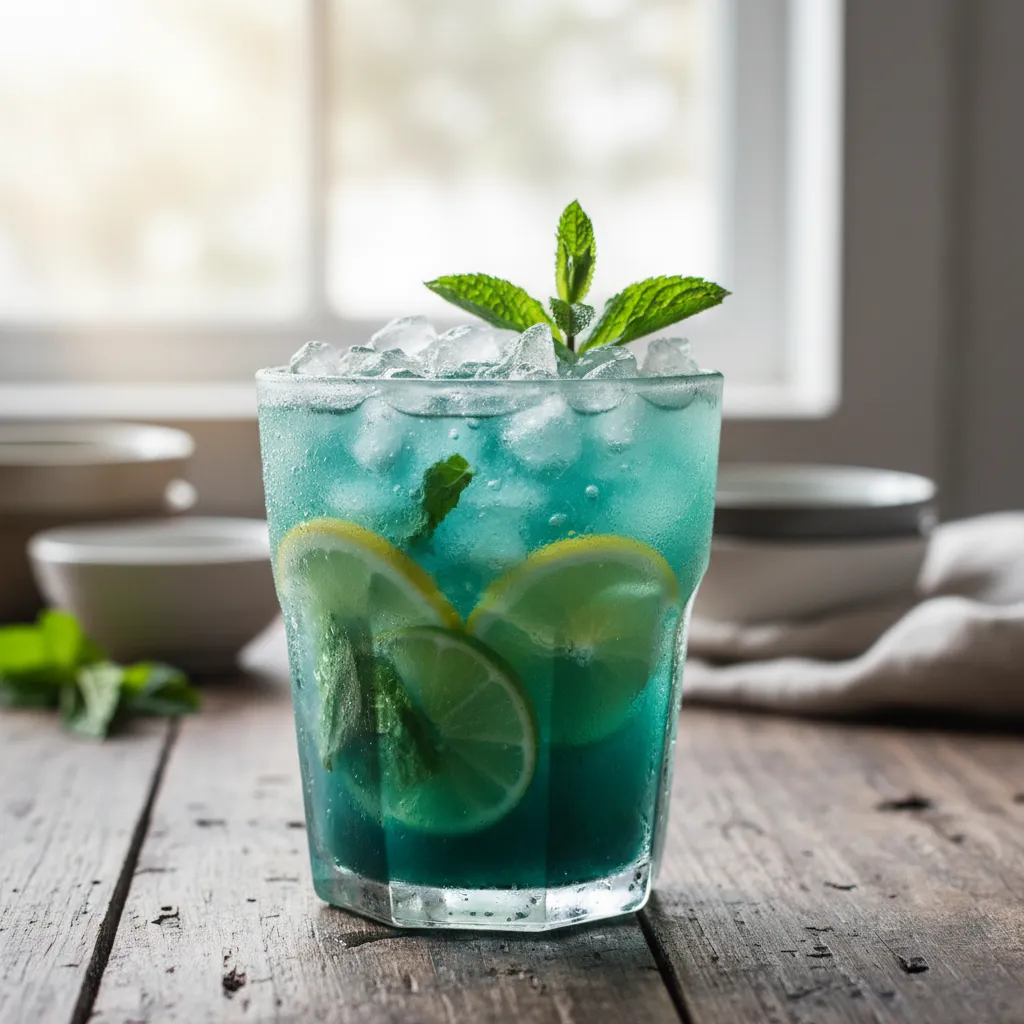 Frosty Spirulina Mint Citrus Cooler