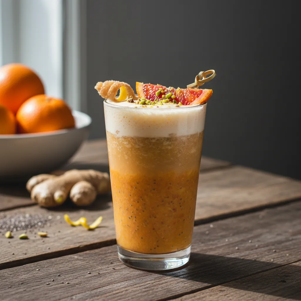 Ginger Citrus Chia Smoothie with a Twist