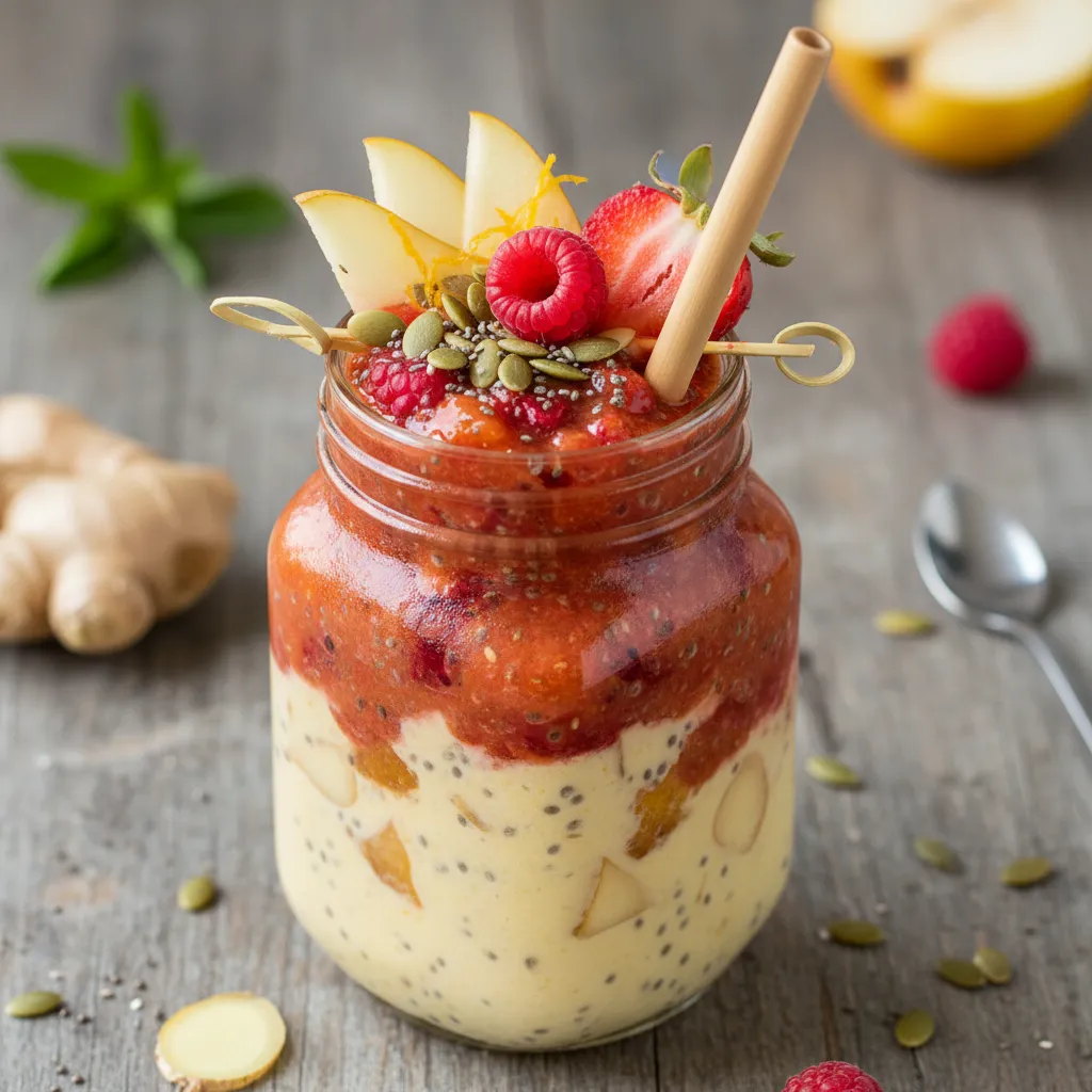 Ginger Pear Chia Smash Smoothie