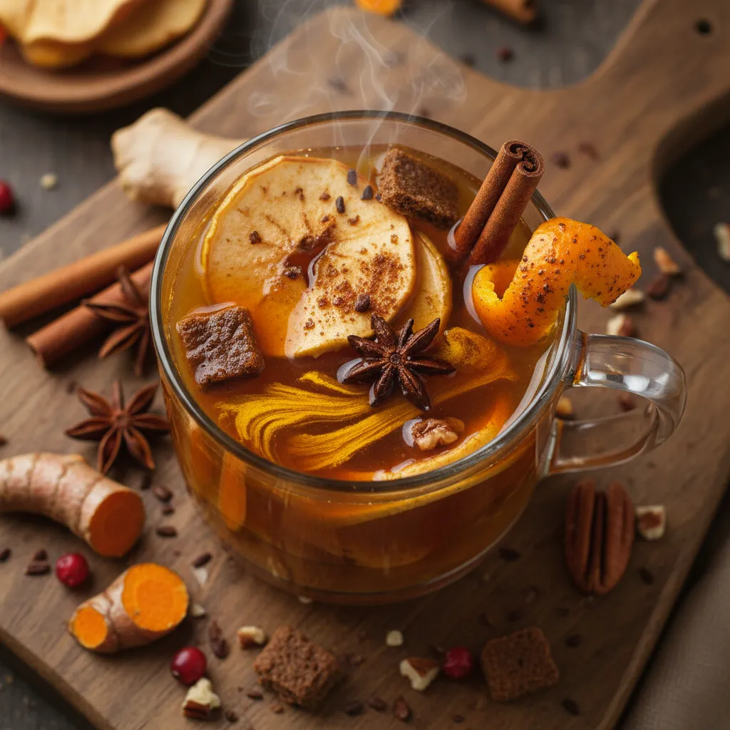 Gingerbread Apple Cinnamon Infusion with a Twist of Turmeric