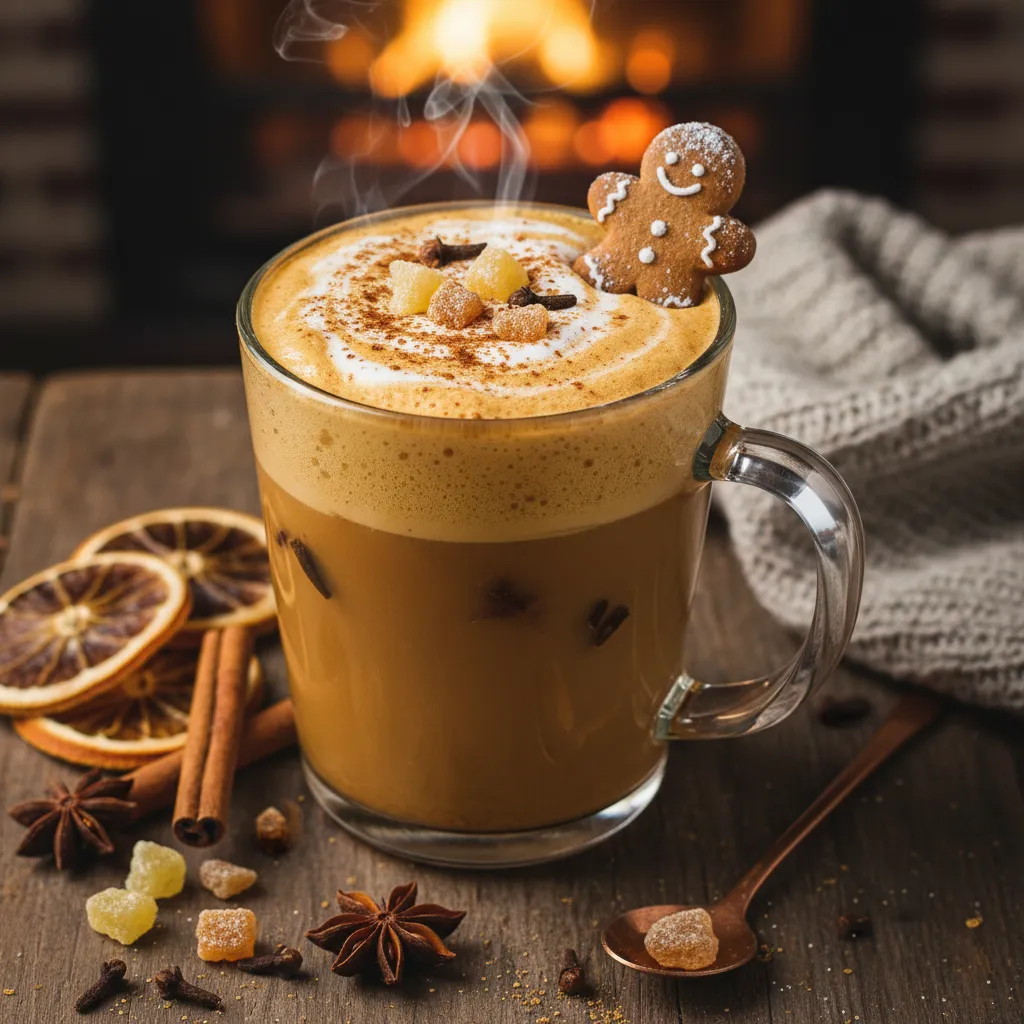 Gingerbread Chai Infusion with Pumpkin Foam