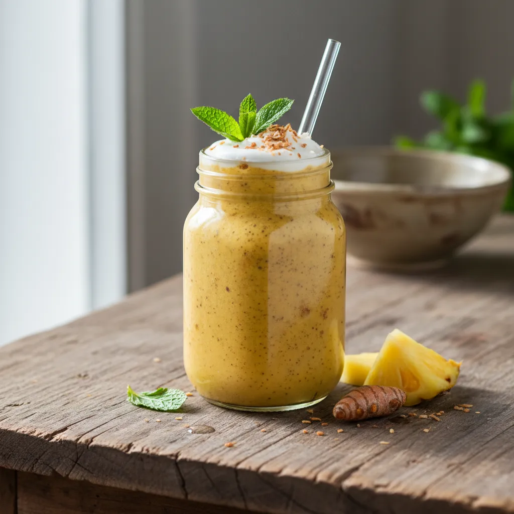 Golden Goddess Turmeric and Pineapple Smoothie