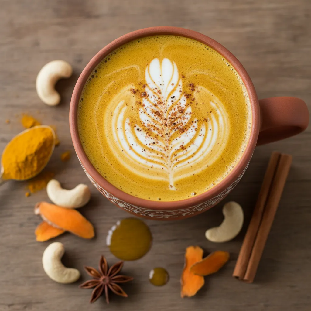 Golden Turmeric Cashew Milk Latte