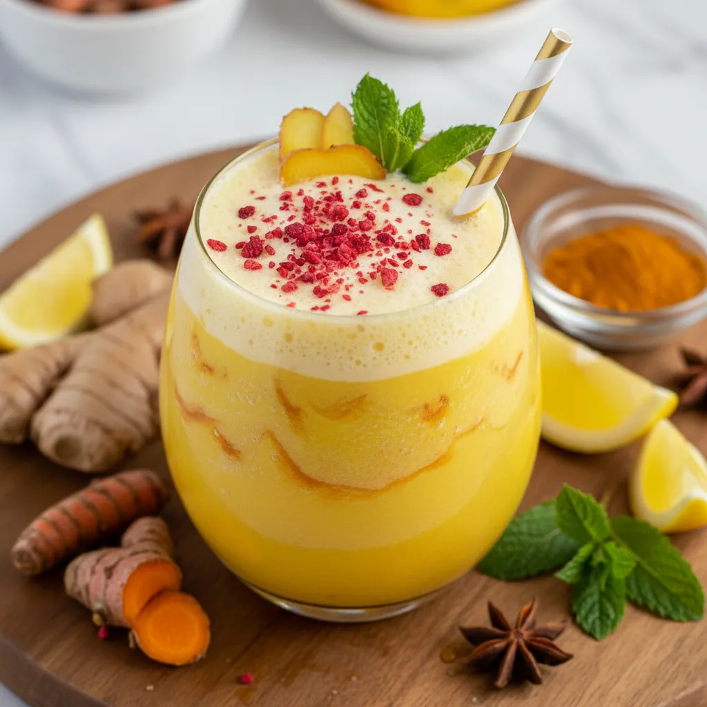 Golden Turmeric Ginger Sparkler Smoothie