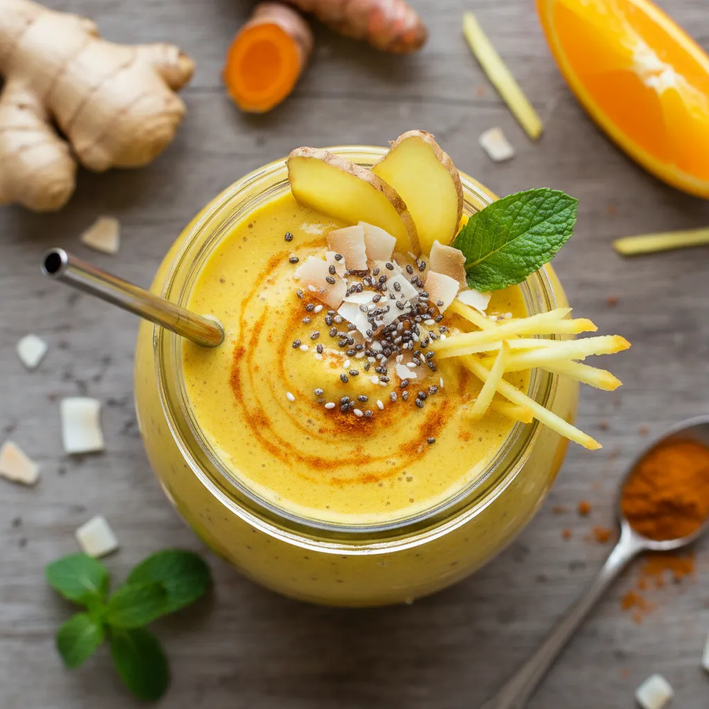Golden Turmeric and Ginger Anti-Inflammatory Smoothie
