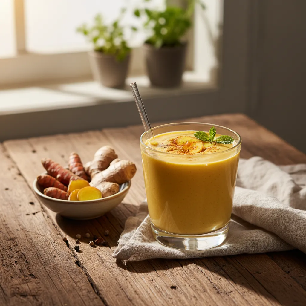 Golden Turmeric and Ginger Anti-Inflammatory Smoothie