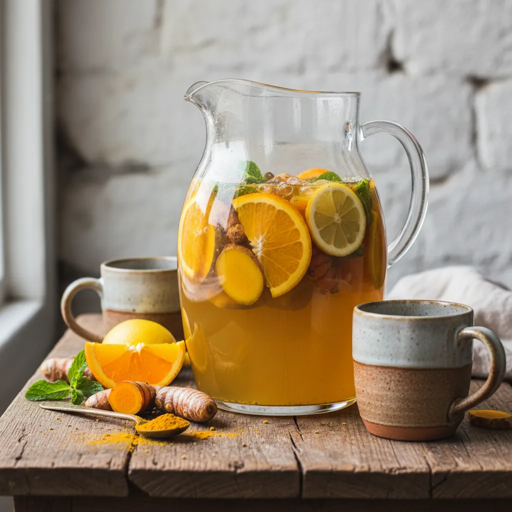 Golden Turmeric and Ginger Citrus Infusion