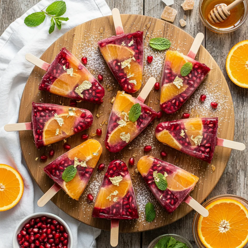 Honeyed Pomegranate Citrus Energy Pops