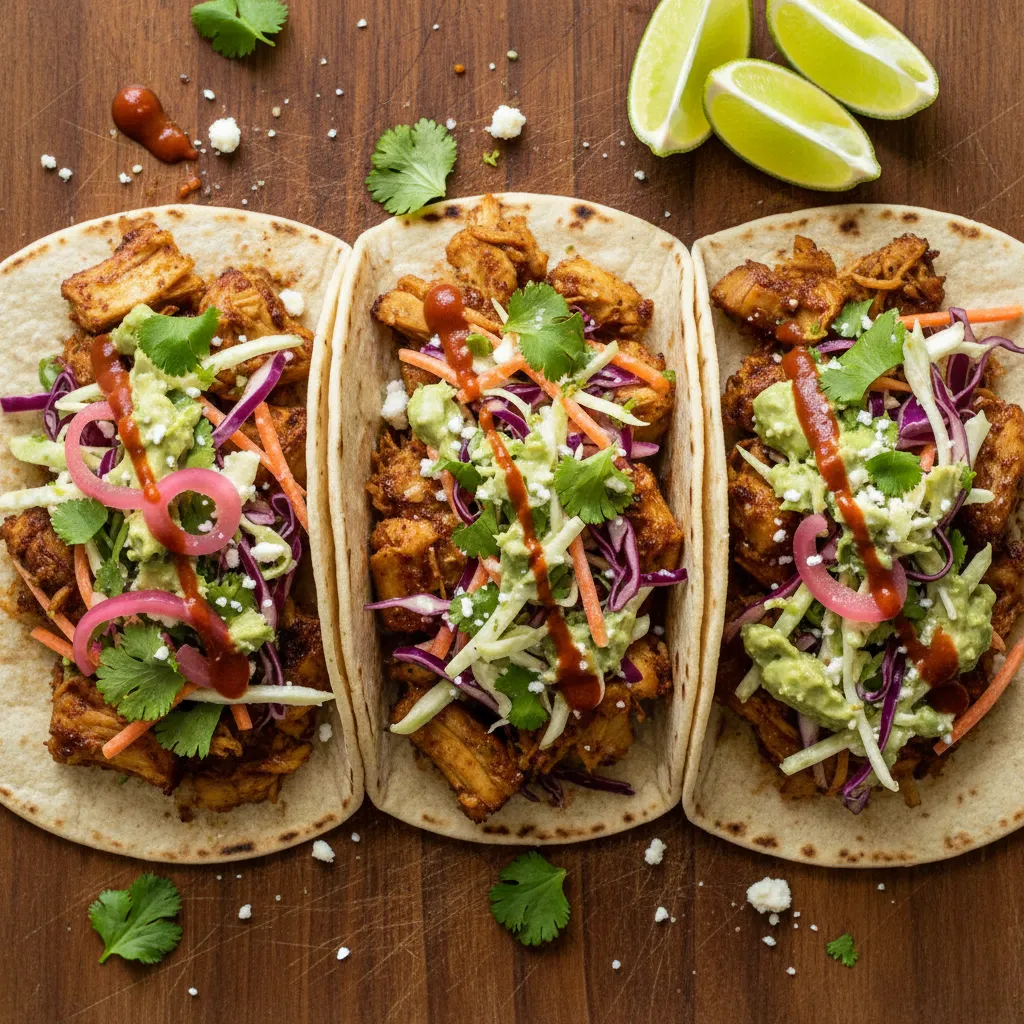 Jackfruit Tacos with Cilantro-Lime Slaw