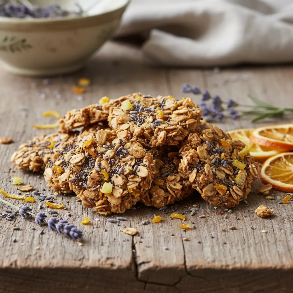 Lavender Citrus Chia Seed Energy Clusters