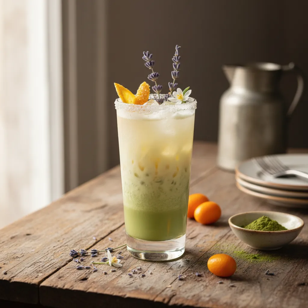 Lavender Citrus Matcha Sparkler