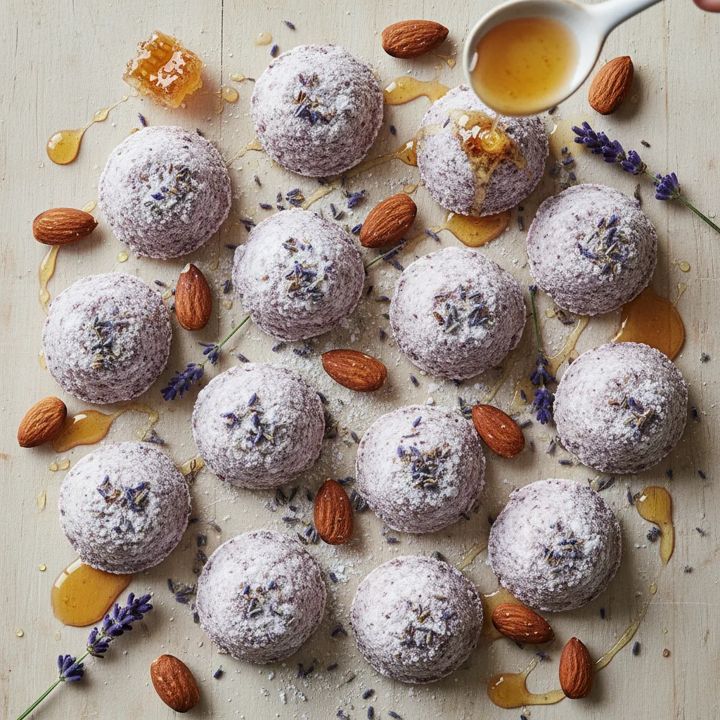 Lavender Honey-Infused Almond Bliss Bites