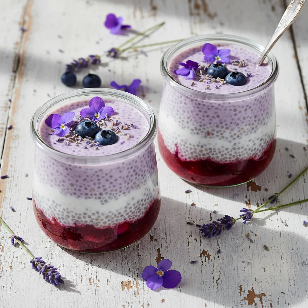 Lavender Infused Chia Blossom Cups