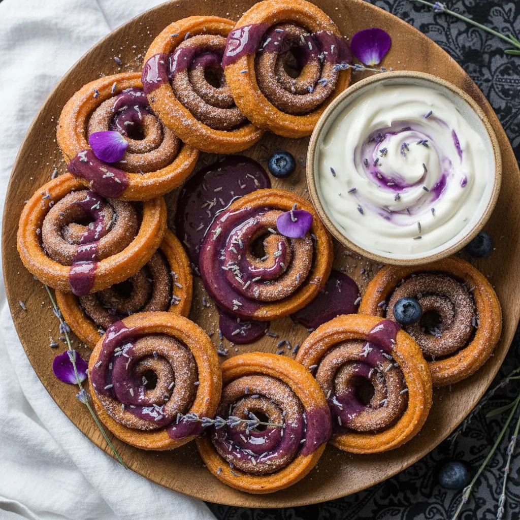 Lavender Infused Vegan Sweet Potato Churros