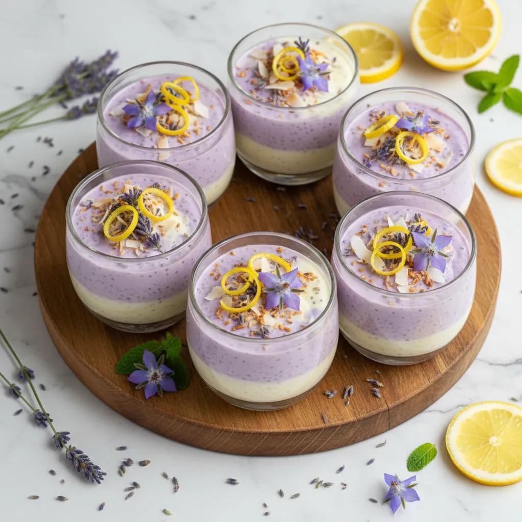 Lavender Lemon Bliss Chia Pudding Bites