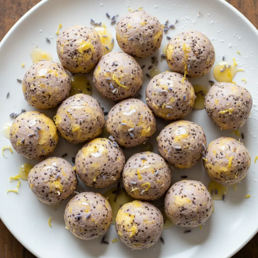 Lavender Lemon Chia Burst Bites