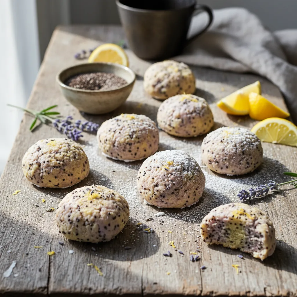 Lavender Lemon Chia Burst Bites