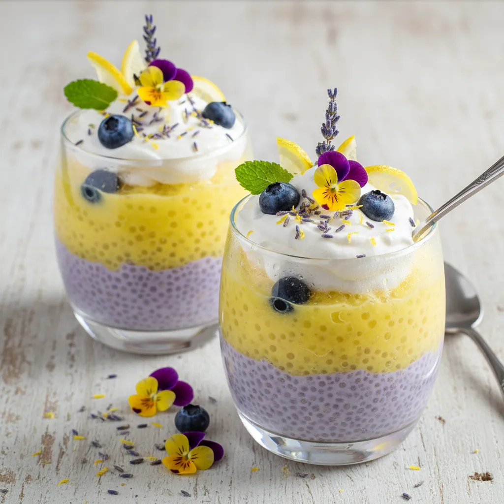 Lavender Lemon Chia Burst Cups