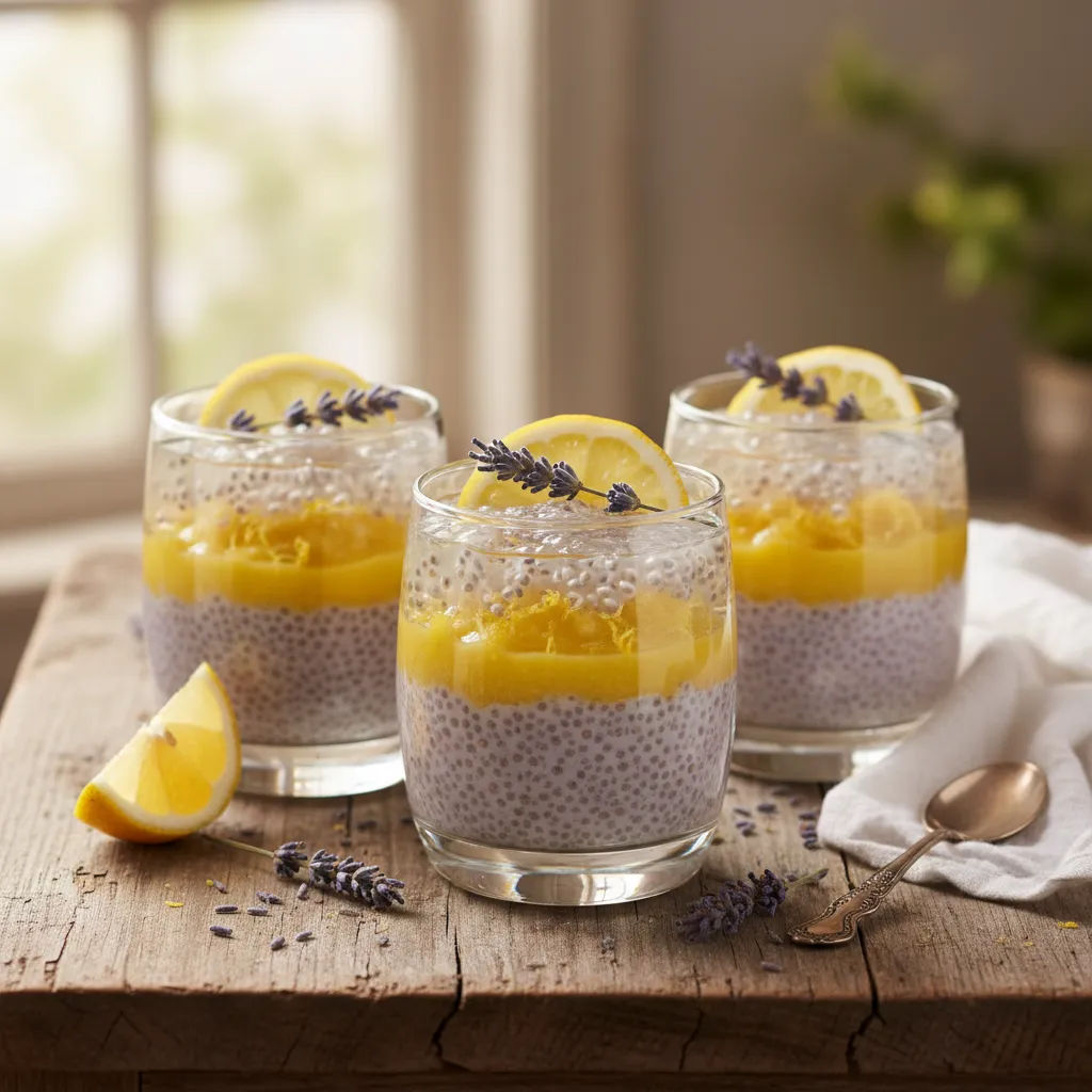 Lavender Lemon Chia Burst Cups