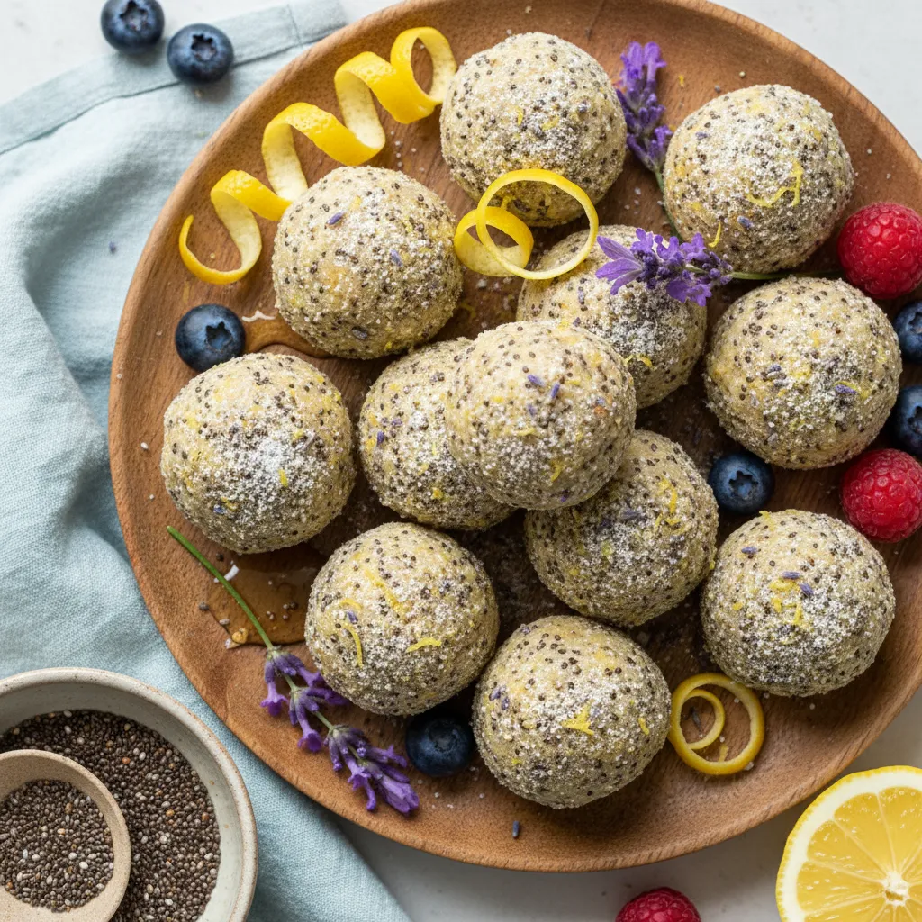 Lavender Lemon Chia Seed Bliss Bites
