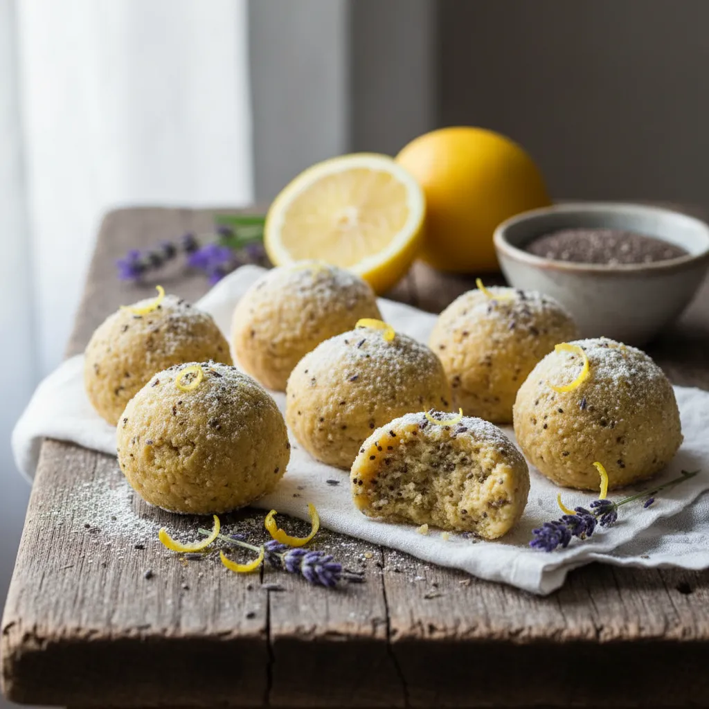 Lavender Lemon Chia Seed Bliss Bites