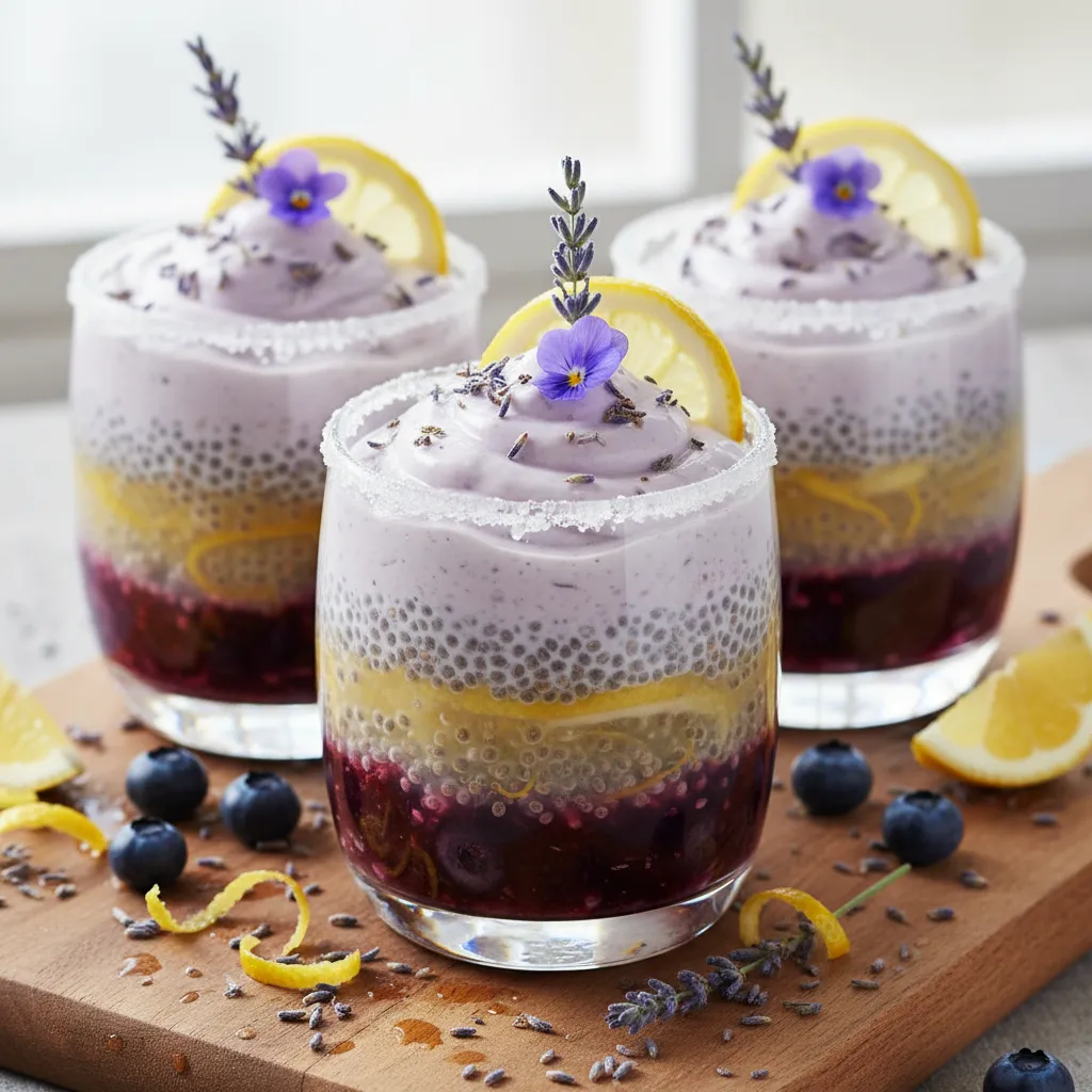Lavender Lemonade Chia Gel Cups