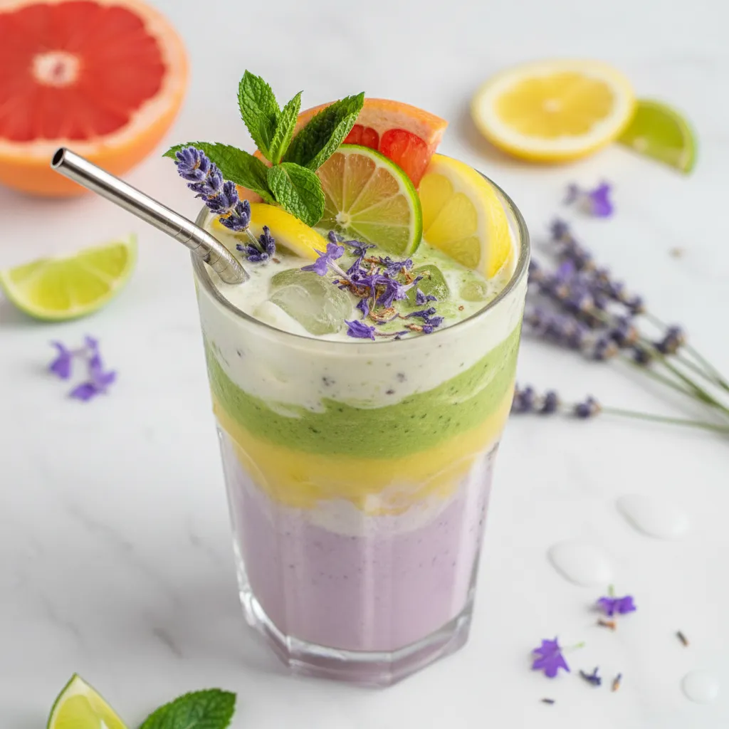 Lavender Mint Citrus Refresher Smoothie