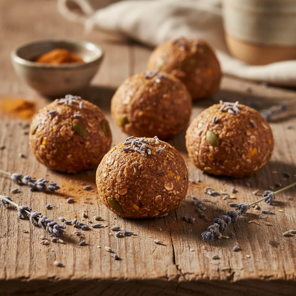 Lavender Pumpkin Spice Energy Bites