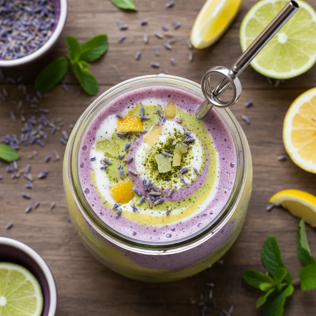 Lively Lavender Citrus Matcha Smoothie