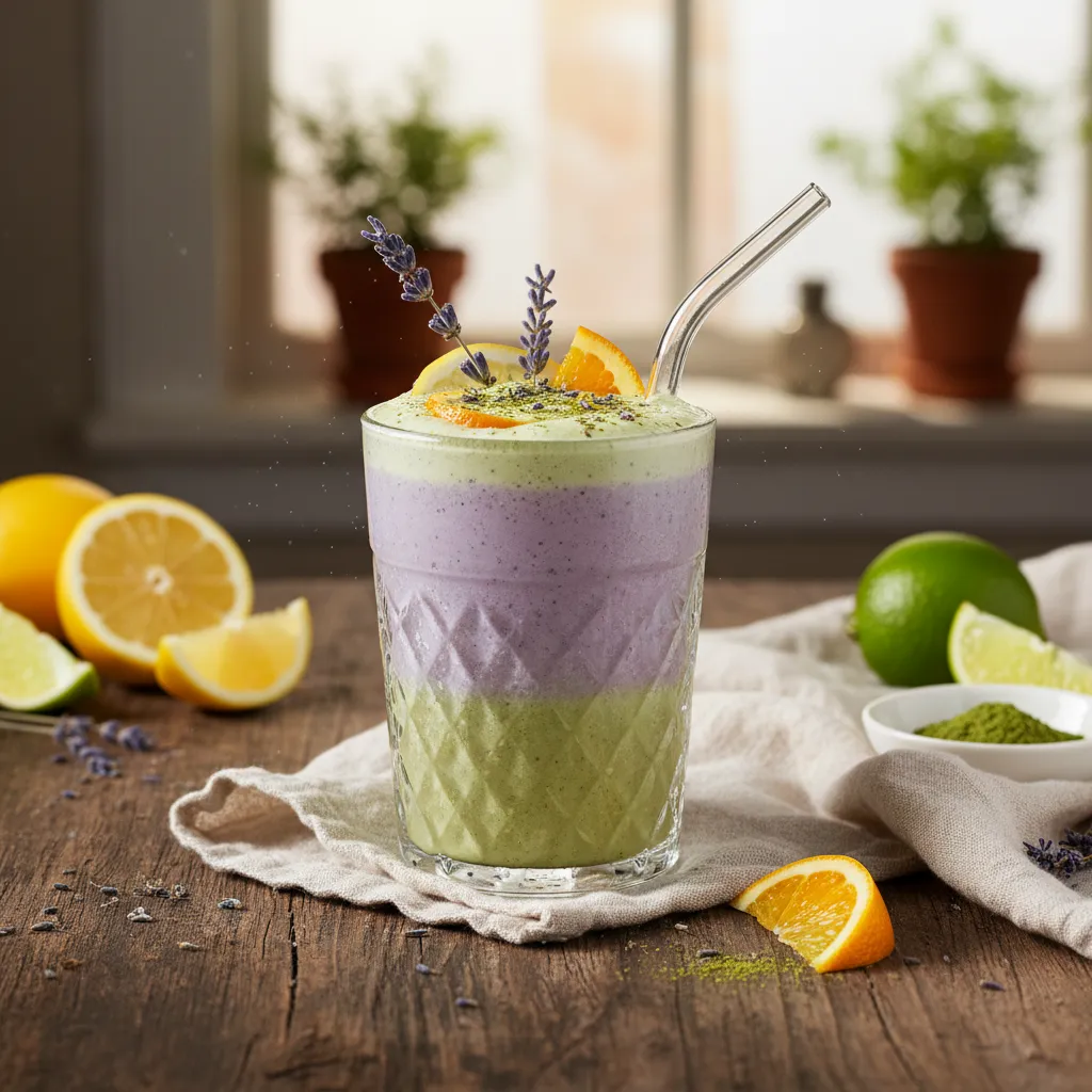 Lively Lavender Citrus Matcha Smoothie